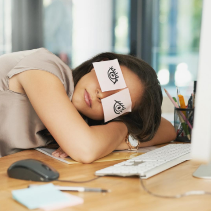Sleeping worker